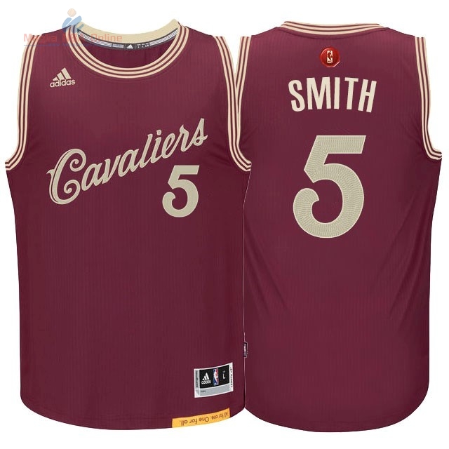 Acquista Maglia NBA Cleveland Cavaliers 2015 Natale #5 Smith Rosso