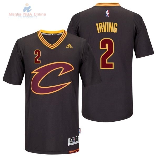 Acquista Maglia NBA Cleveland Cavaliers Manica Corta #2 Kyrie Irving Nero