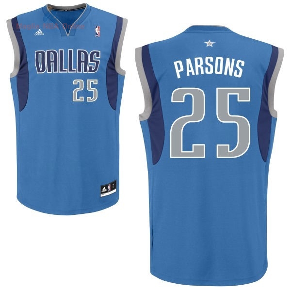 Acquista Maglia NBA Dallas Mavericks #25 Chandler Parsons Blu
