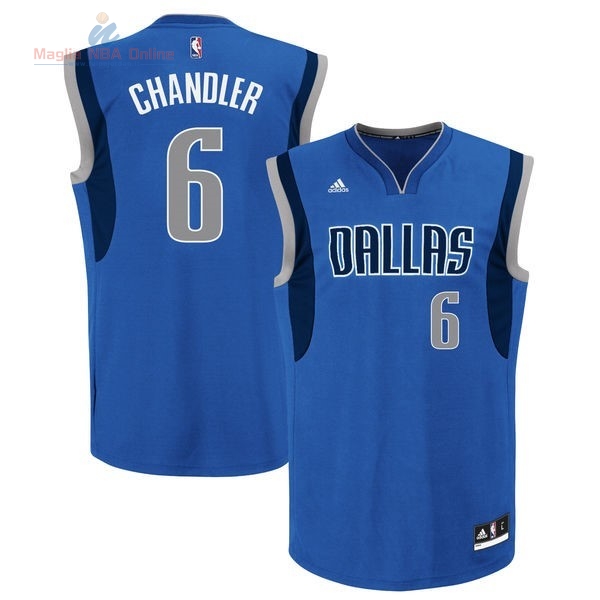 Acquista Maglia NBA Dallas Mavericks #6 Tyson Chandler Blu