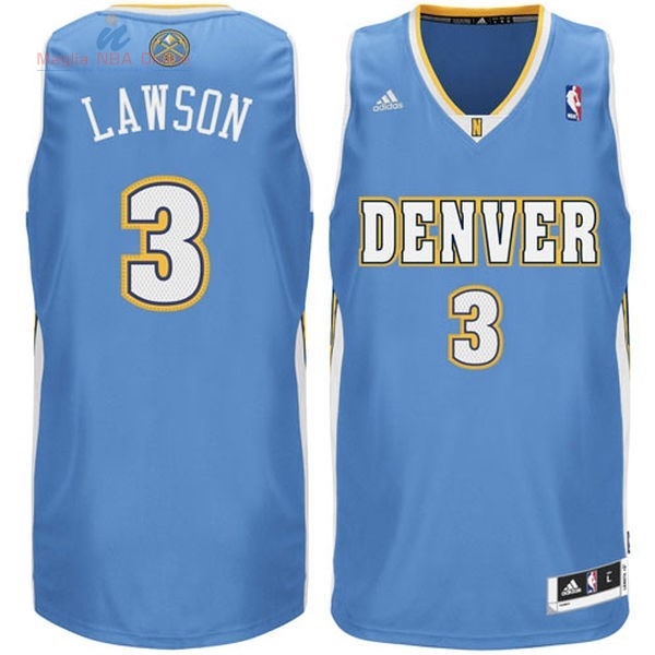 Acquista Maglia NBA Denver Nuggets #3 Allen Iverson Blu