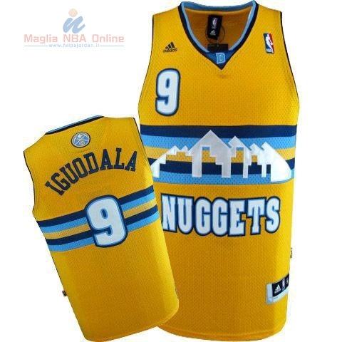 Acquista Maglia NBA Denver Nuggets #9 Andre Iguodala Giallo