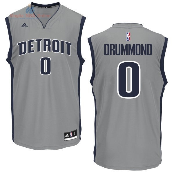 Acquista Maglia NBA Detroit Pistons #0 Andre Drummond Grigio
