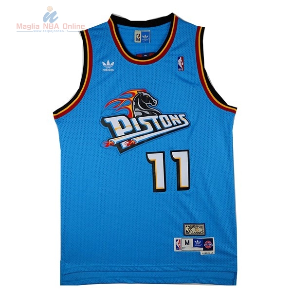 Acquista Maglia NBA Detroit Pistons #11 Isiah Thomas Retro Verde