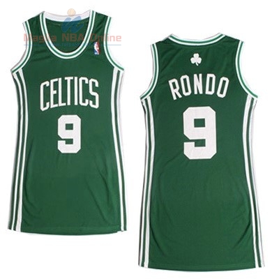 Acquista Maglia NBA Donna Boston Celtics #9 Rajon Rondo Verde