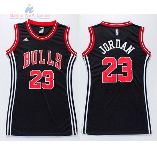 Acquista Maglia NBA Donna Chicago Bulls #23 Michael Jordan Nero