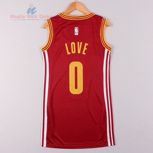 Acquista Maglia NBA Donna Cleveland Cavaliers #0 Kevin Love Rosso