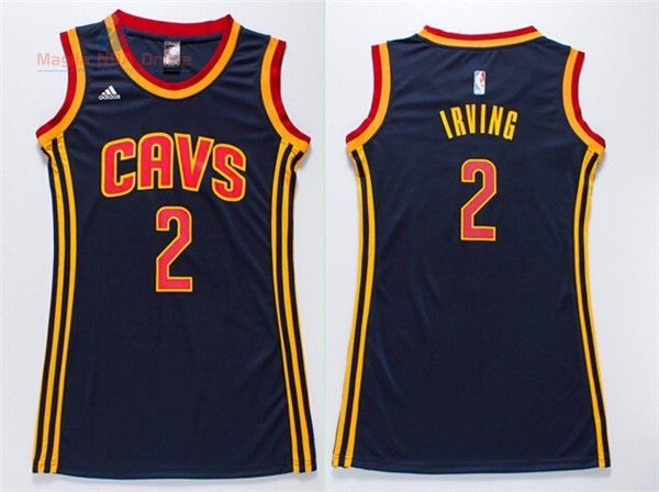 Acquista Maglia NBA Donna Cleveland Cavaliers #2 Kyrie Irving Blu