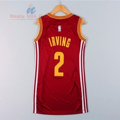 Acquista Maglia NBA Donna Cleveland Cavaliers #2 Kyrie Irving Rosso