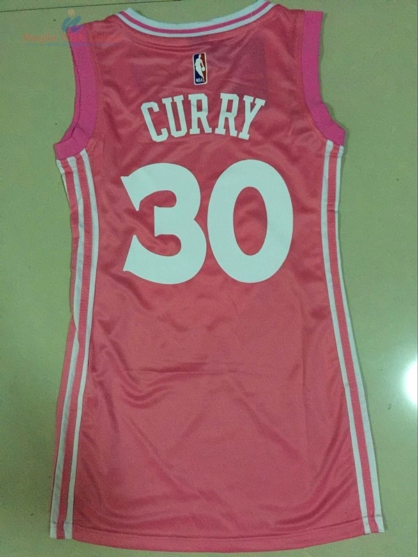 Acquista Maglia NBA Donna Golden State Warriors #30 Stephen Curry Rose