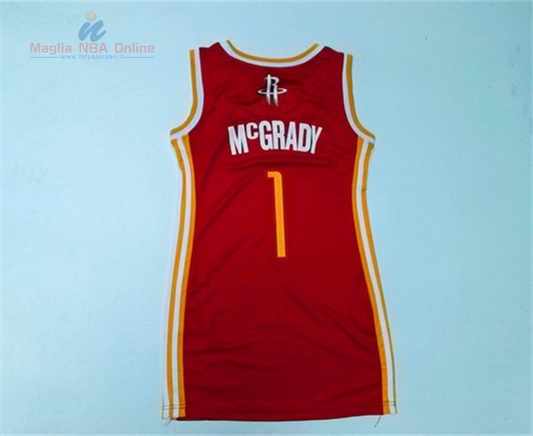 Acquista Maglia NBA Donna Houston Rockets #1 Tracy McGrady Rosso