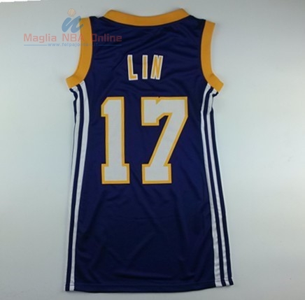 Acquista Maglia NBA Donna Los Angeles Lakers #17 Jeremy Lin Nero