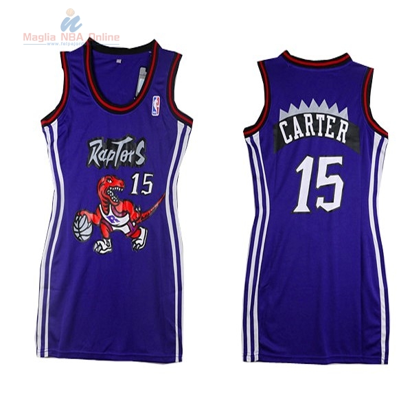 Acquista Maglia NBA Donna Toronto Raptors #15 Vince Carter Porpora