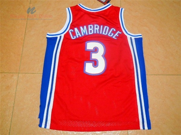 Acquista Maglia NBA Film Basket Bel Air Academy #3 Cambridge Rosso