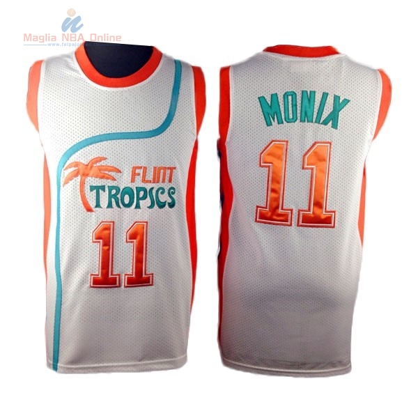 Acquista Maglia NBA Film Basket Flint Hill #11 Monix Bianco