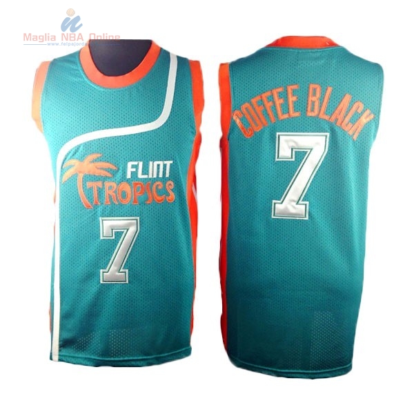 Acquista Maglia NBA Film Basket Flint Hill #7 Coffee Nero Blu