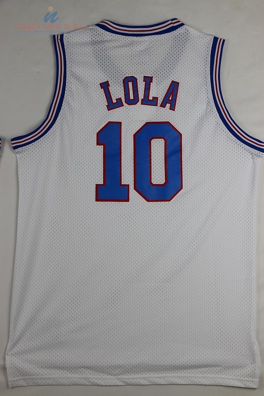 Acquista Maglia NBA Film Basket Tune Squad #10 Lola Bianco