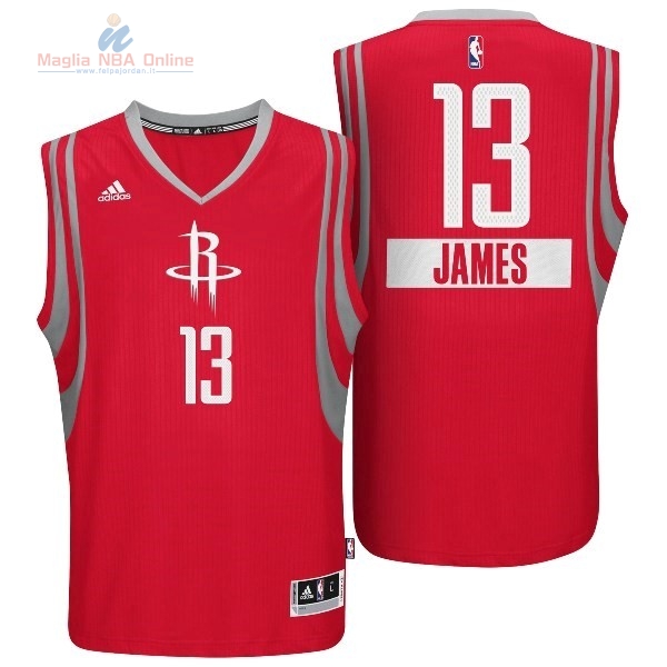 Acquista Maglia NBA Golden State 2014 Natale #13 James Rosso