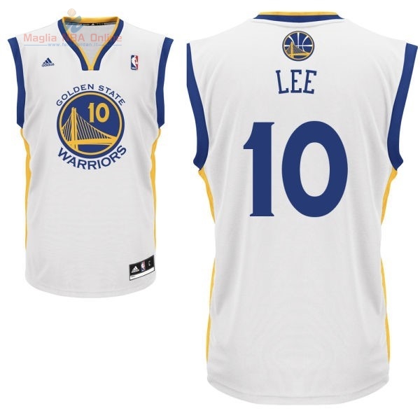 Acquista Maglia NBA Golden State Warriors #10 David Lee Bianco