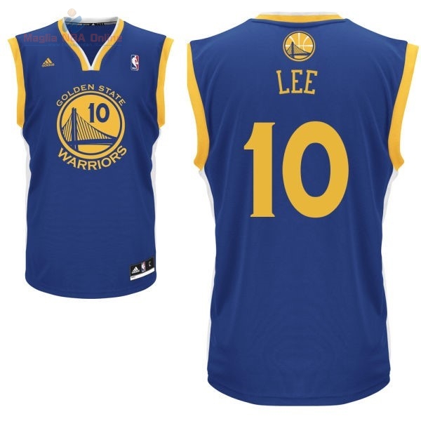 Acquista Maglia NBA Golden State Warriors #10 David Lee Blu