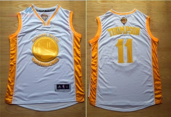 Acquista Maglia NBA Golden State Warriors #11 Klay Thompson Oro