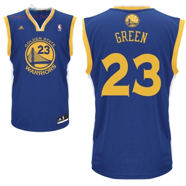 Acquista Maglia NBA Golden State Warriors #23 Draymond Green Blu