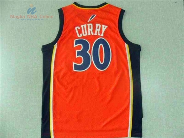 Acquista Maglia NBA Golden State Warriors #30 Stephen Curry Retro Arancia