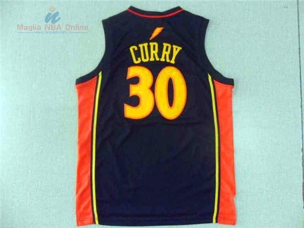 Acquista Maglia NBA Golden State Warriors #30 Stephen Curry Retro Nero