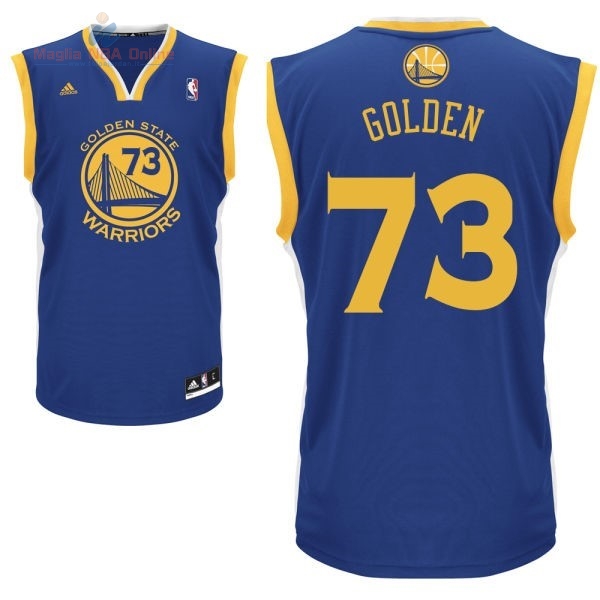 Acquista Maglia NBA Golden State Warriors #73 Golden Blu