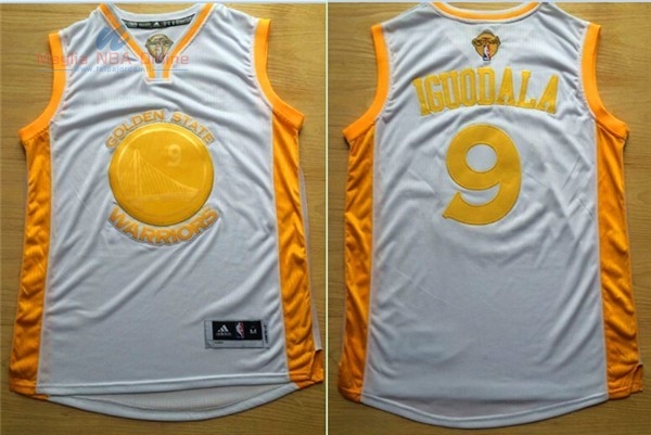 Acquista Maglia NBA Golden State Warriors #9 Andre Iguodala Oro