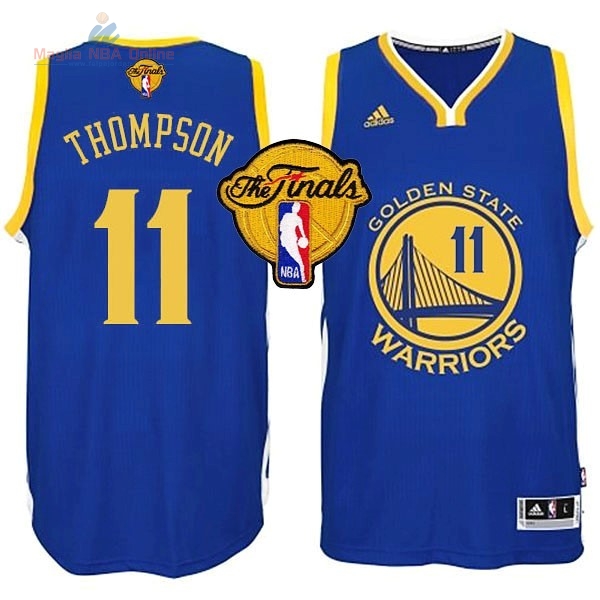 Acquista Maglia NBA Golden State Warriors Finale #11 Thompson Blu