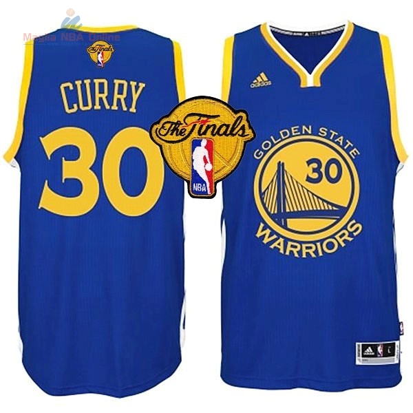 Acquista Maglia NBA Golden State Warriors Finale #30 Curry Blu