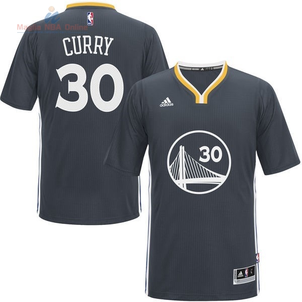 Acquista Maglia NBA Golden State Warriors Manica Corta #30 Stephen Curry Nero