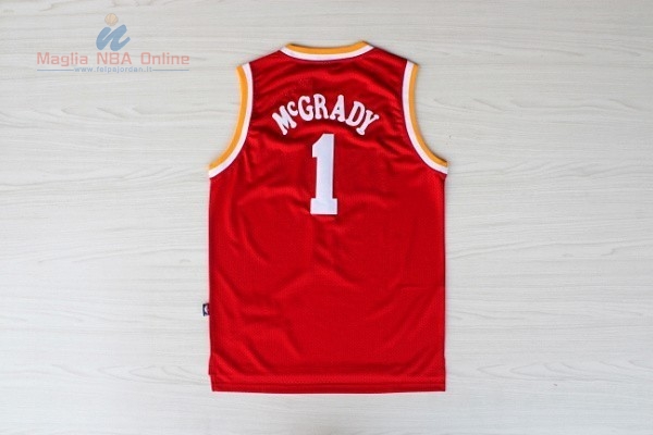 Acquista Maglia NBA Houston Rockets #1 Tracy McGrady Retro Rosso