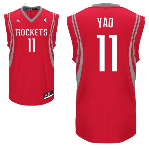 Acquista Maglia NBA Houston Rockets #11 Yao Ming Rosso