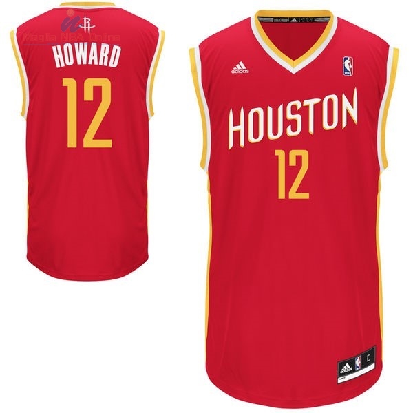 Acquista Maglia NBA Houston Rockets #12 Dwight Howard Retro Rosso