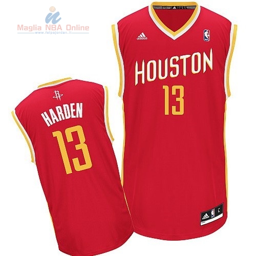 Acquista Maglia NBA Houston Rockets #13 James Harden Retro Rosso