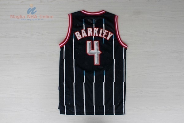Acquista Maglia NBA Houston Rockets #4 Charles Barkley Retro Blu