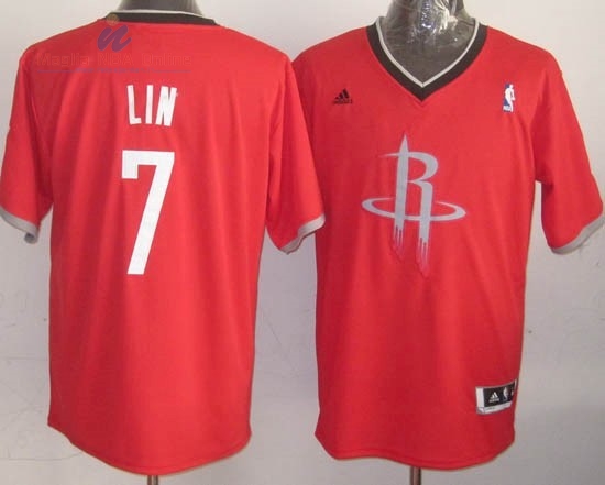 Acquista Maglia NBA Houston Rockets 2013 Natale #7 Lin Rosso