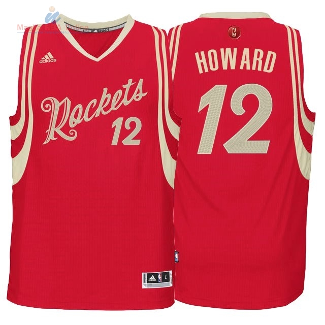 Acquista Maglia NBA Houston Rockets 2015 Natale #12 Howard Rosso