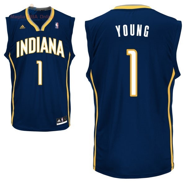 Acquista Maglia NBA Indiana Pacers #1 Lance Stephenson Nero