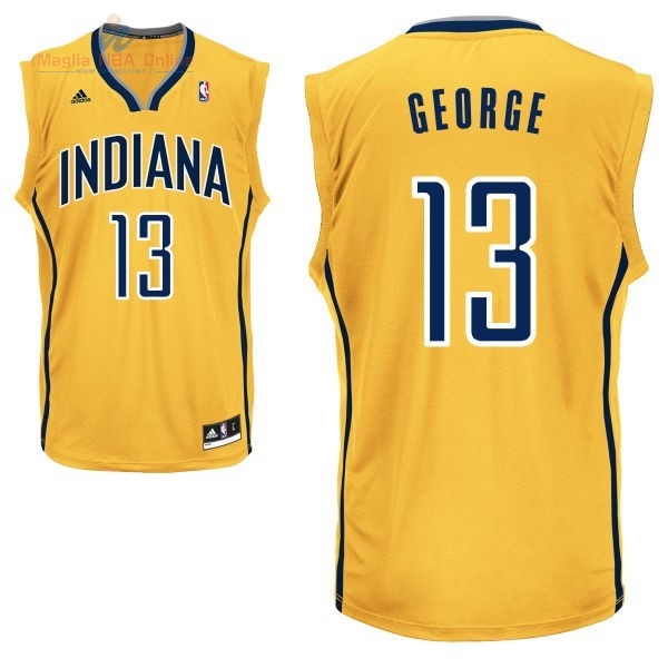 Acquista Maglia NBA Indiana Pacers #13 Paul George Giallo