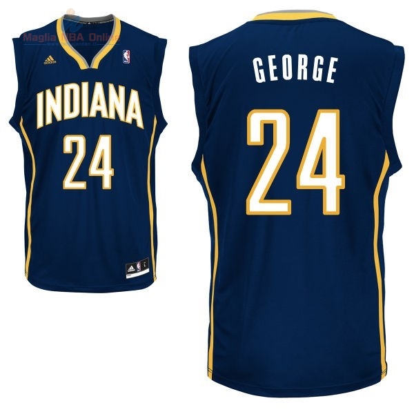 Acquista Maglia NBA Indiana Pacers #24 Paul George Blu