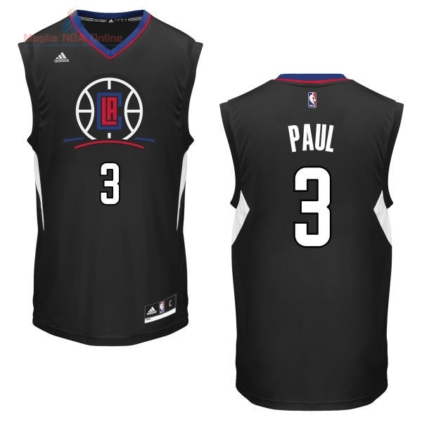 Acquista Maglia NBA Los Angeles Clippers #3 Chris Paul Nero