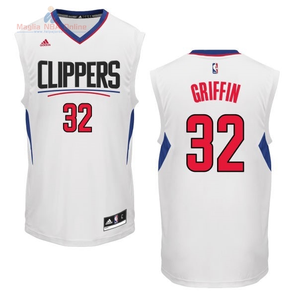 Acquista Maglia NBA Los Angeles Clippers #32 Blake Griffin Bianco