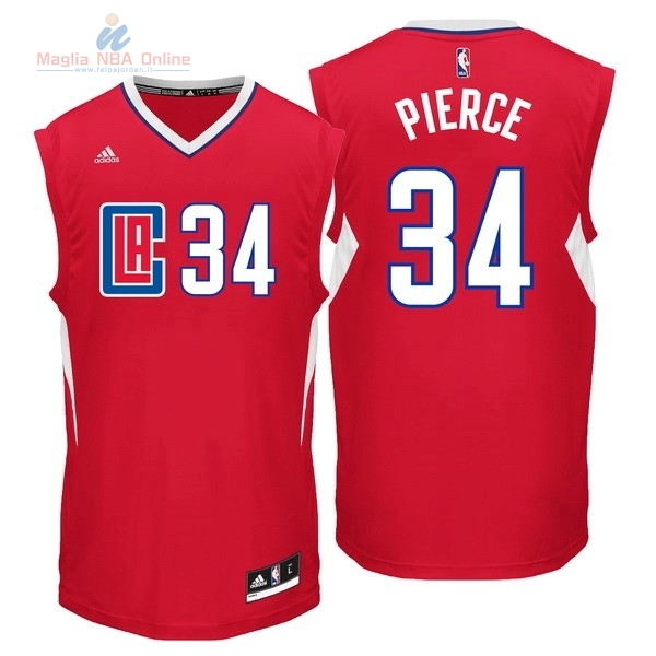 Acquista Maglia NBA Los Angeles Clippers #34 Paul Pierce Rosso
