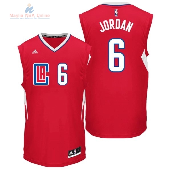 Acquista Maglia NBA Los Angeles Clippers #6 DeAndre Jordan Rosso