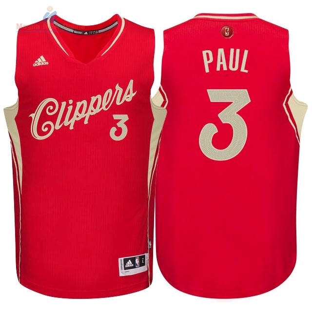 Acquista Maglia NBA Los Angeles Clippers 2015 Natale #3 Paul Rosso