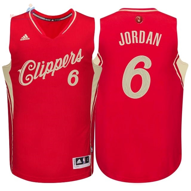 Acquista Maglia NBA Los Angeles Clippers 2015 Natale #6 Jordan Rosso