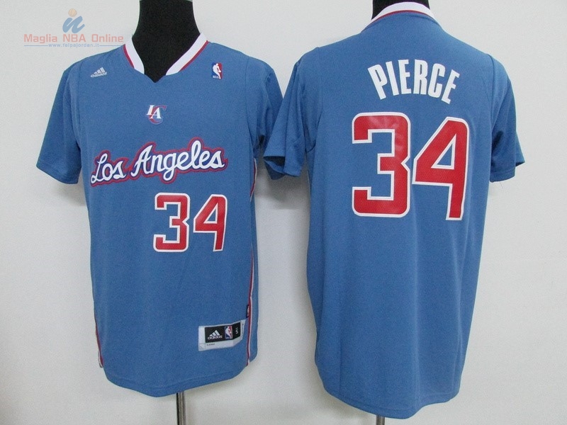 Acquista Maglia NBA Los Angeles Clippers Manica Corta #34 Paul Pierce Blu